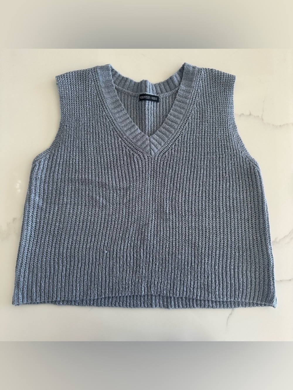 Robertson and Rodeo Blue Knit Sweater Vest - Size S
